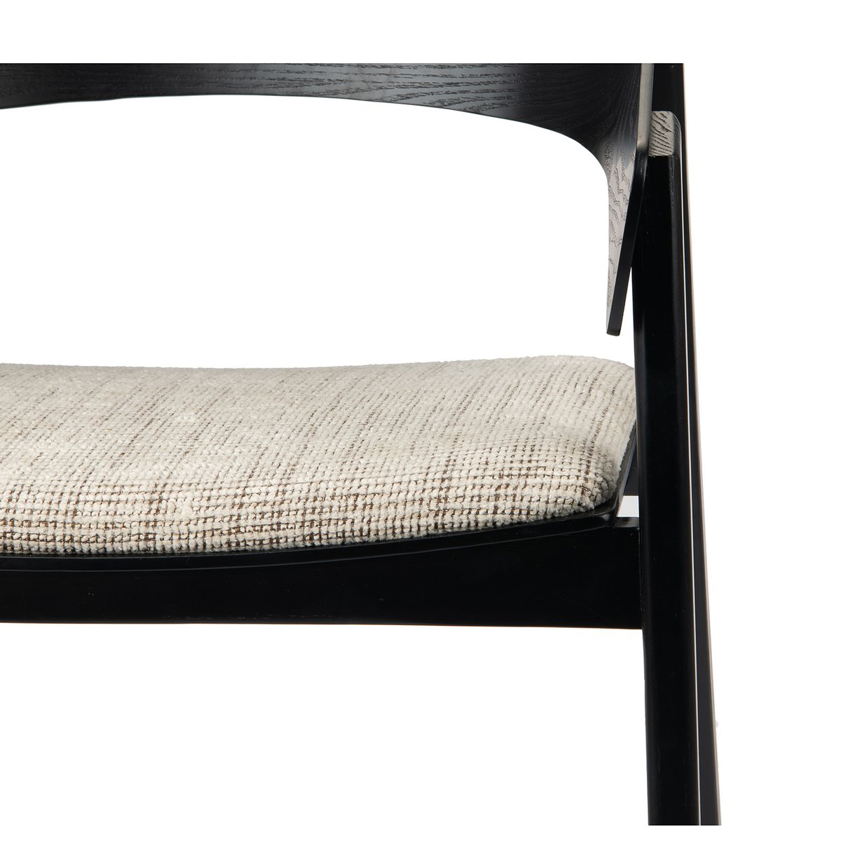 EDO wooden black armchair (set of 2)