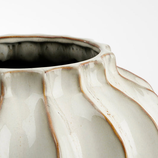 Grand Vase Altea - Céramique - Blanc Cassé