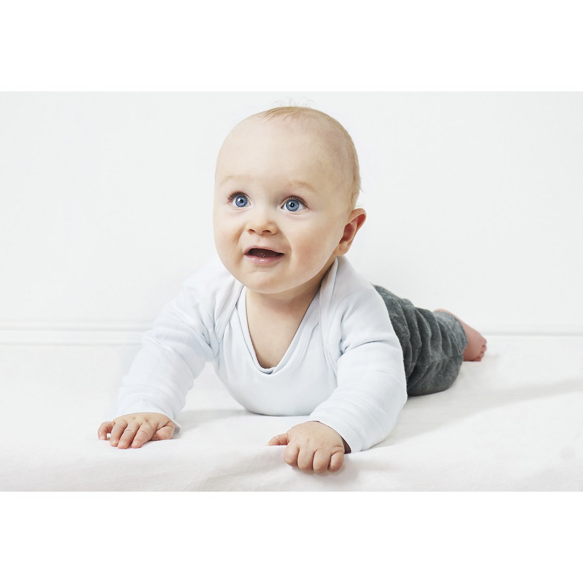 Drap-housse pour lit bébé en lot de 2, jersey, blanc