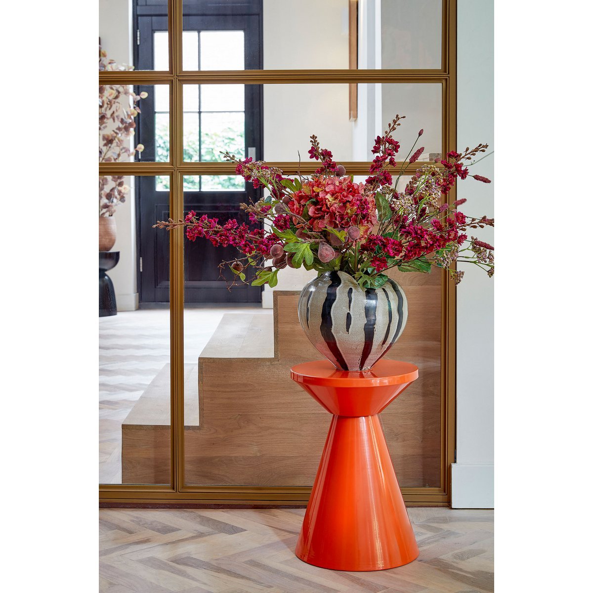 Table d'appoint Jim - H45 X Ø31 cm - Iron - Orange