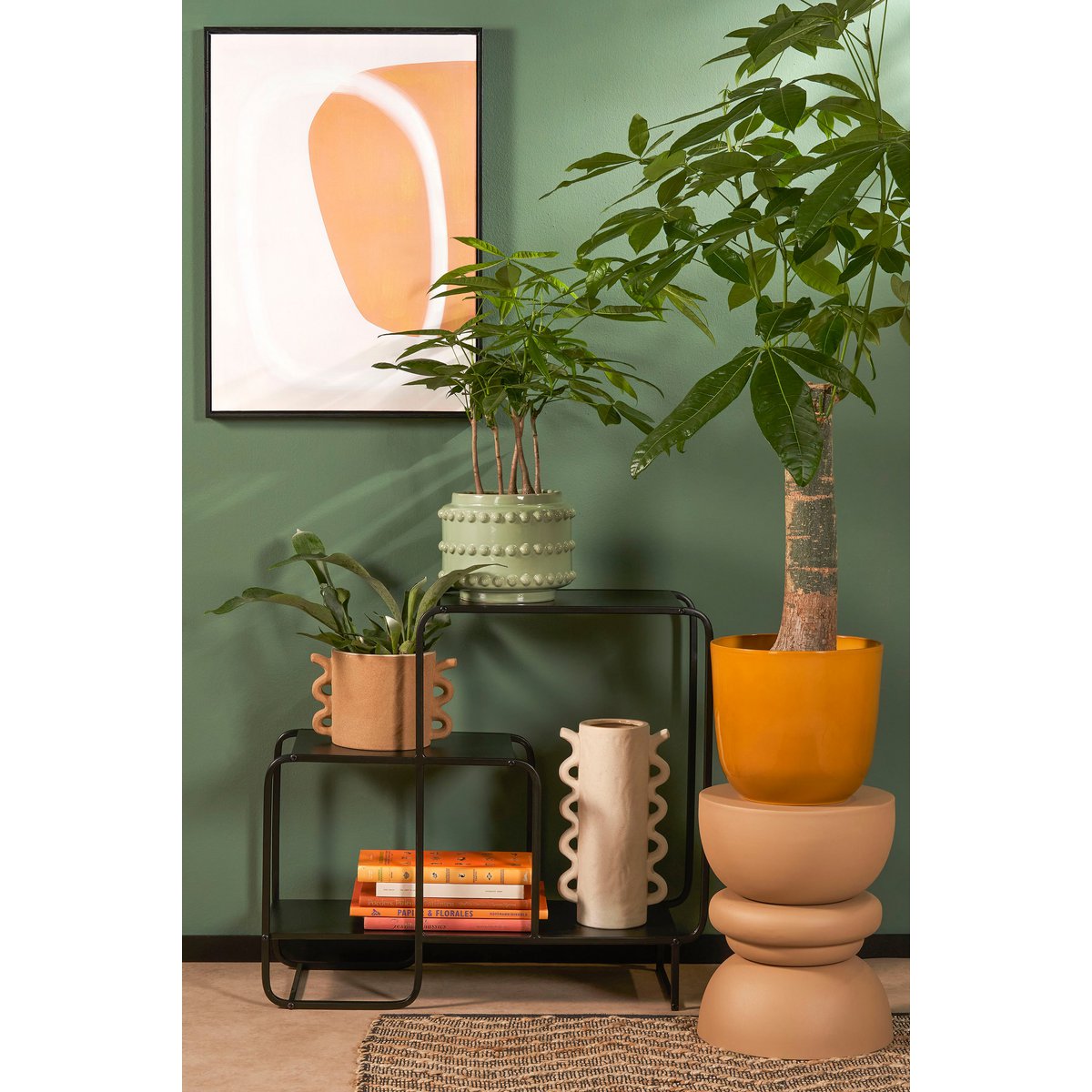 Jules wall unit - L70 x W30 x H76 cm - Metal - Black