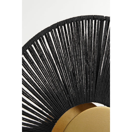 Applique murales Helge - Noir, Or