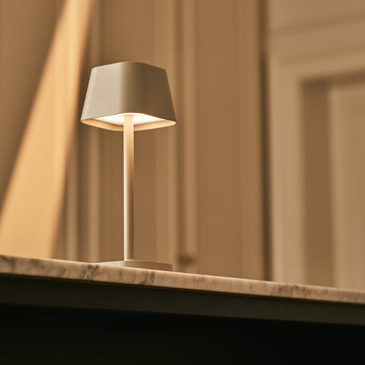 Ava Shadow Gray - Rechargeable Table Lamp | Stylish, Cordless & Dimmable