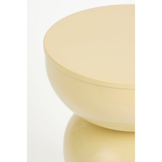 Table d'appoint Luna - H46 X Ø32 cm - Fer - beige