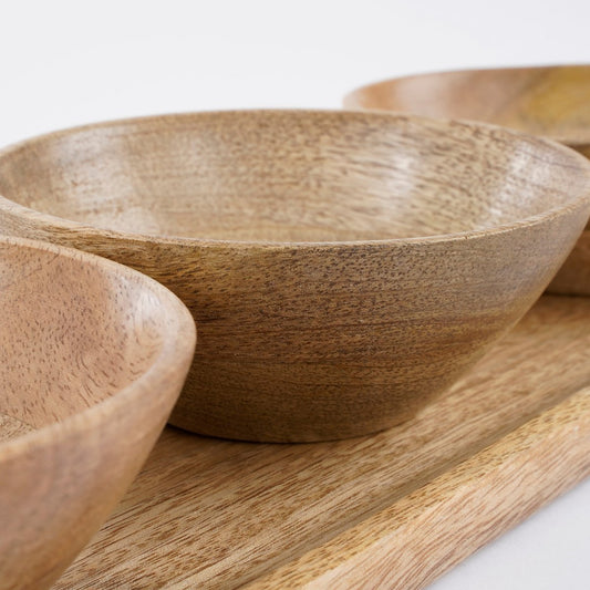 Tomar Tray - 100% FSC Mango Wood - Light Brown