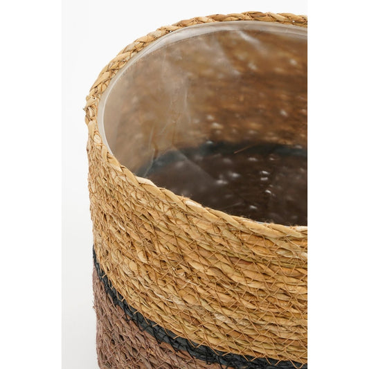 Panier de plante Damian - Ensemble de 2 - H20 X Ø20 cm - Merdonnais - Brun