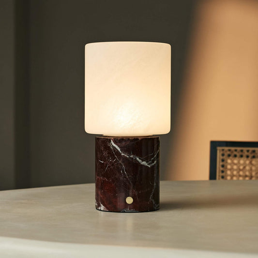 Cuyp Red / Rosso Levanto – Lampe de table en Marbre