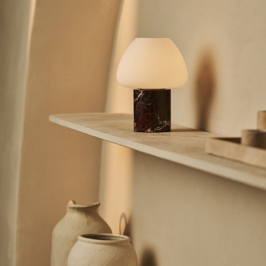 Ostade Red / Rosso Levanto – Lampe de table en Marbre 