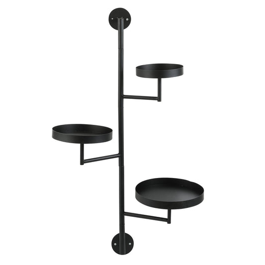 Etagère murale Perry - Métal - Noir