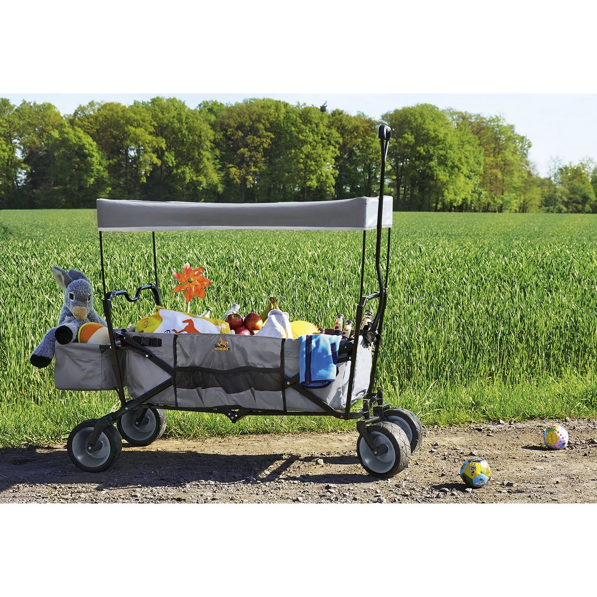 Charrette à bras pliante 'Paxi', grise