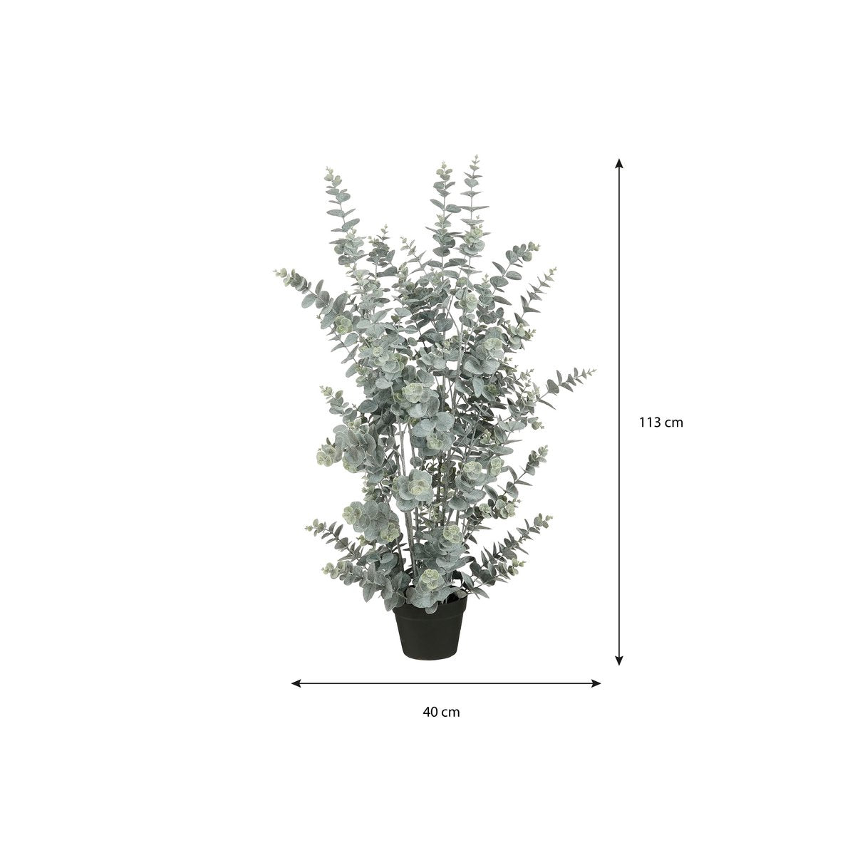Eucalyptus plante artificielle en pot - H113 x Ø40 cm - vert