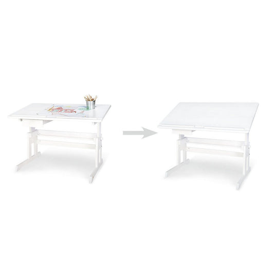 Children's desk 'Lena', white enamel