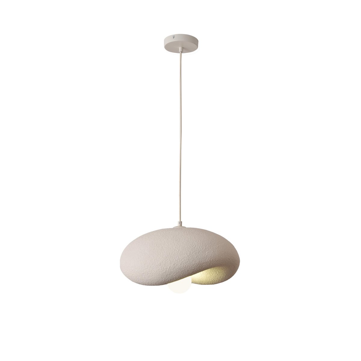 Lampe suspendue Nami 40 cm – Design Japandi organique en GFRP