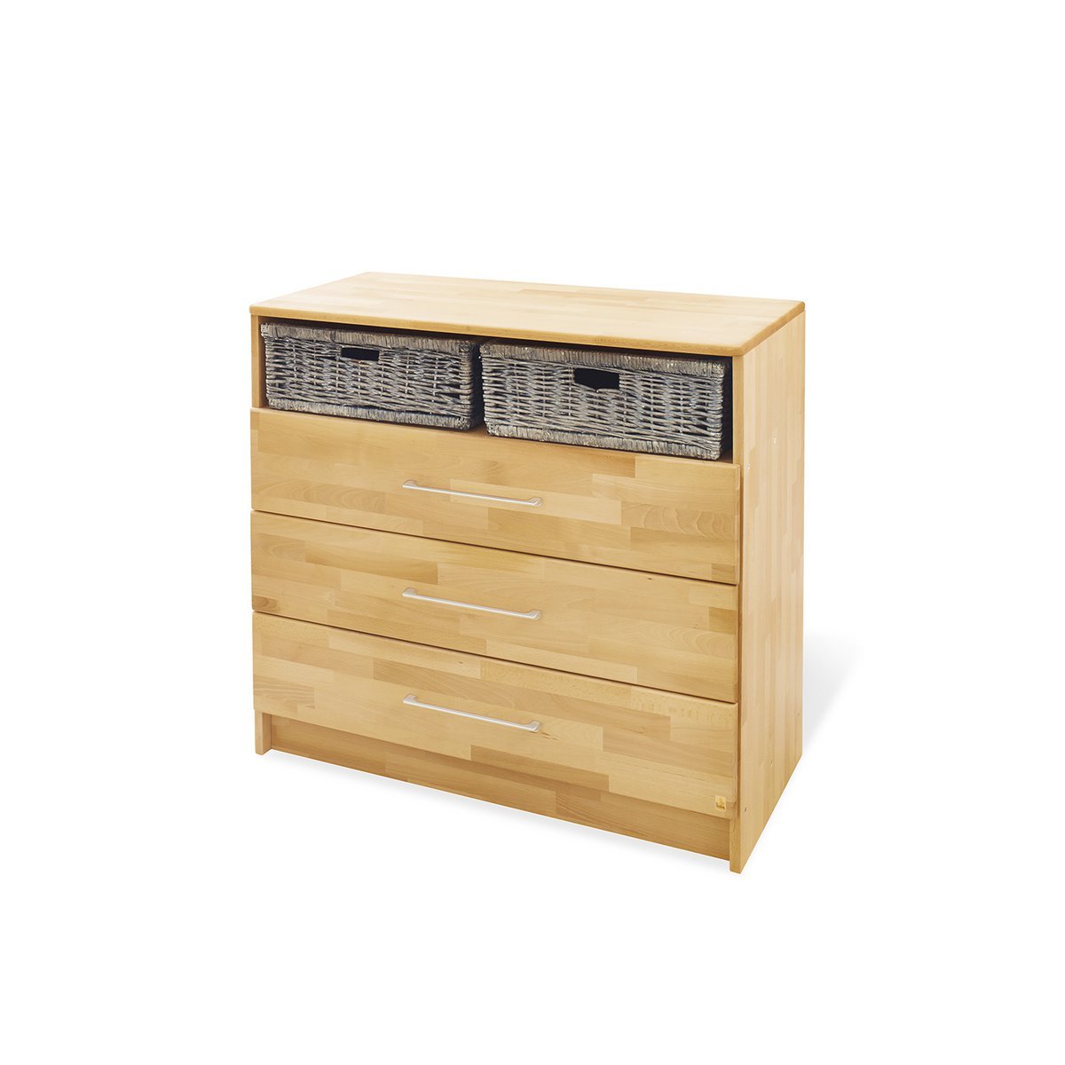 Grote 'Natura' Starter Kit
2 delen: babybedje, brede verschoontafel