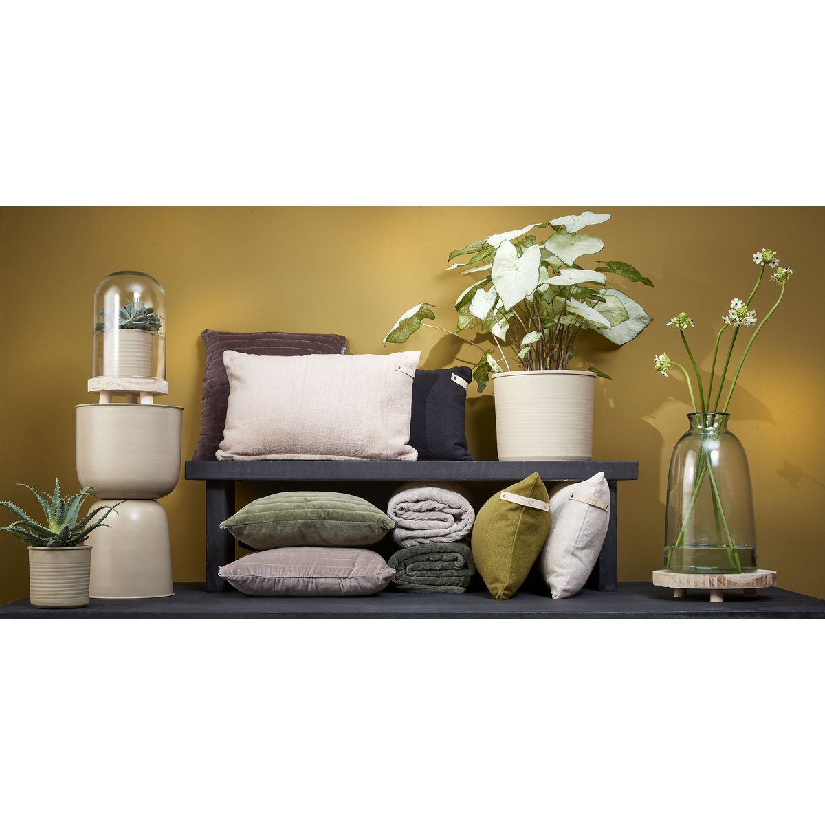 Vase Bouteille Florine - H44 x Ø22 cm - Verre recyclé - Transparent