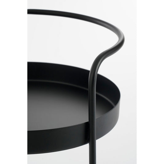 Stanli Shelf 2 -yer - H35 x Ø25 cm - Metal - black