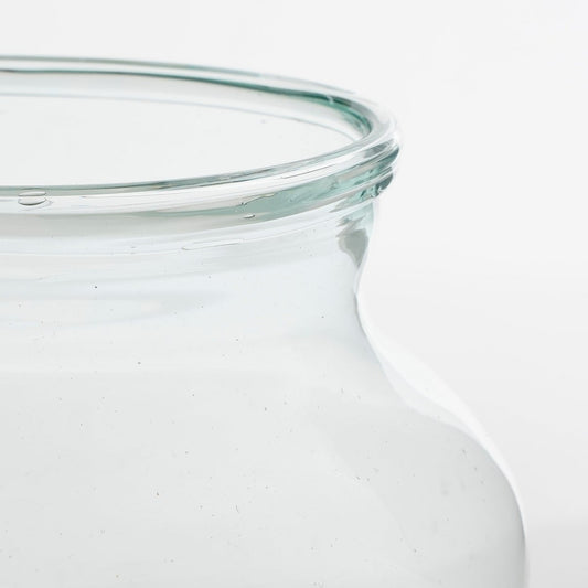 Vase Vienne - H20 x Ø21 cm - Verre recyclé - Transparent