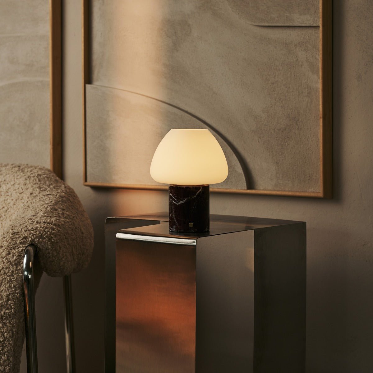 Ostade Black / Nero Marquina – Lampe de table en Marbre