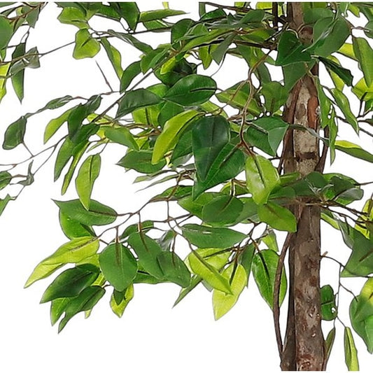Plante Ficus Artificielle en Pot de Fleur - H150 x Ø50 cm - Vert