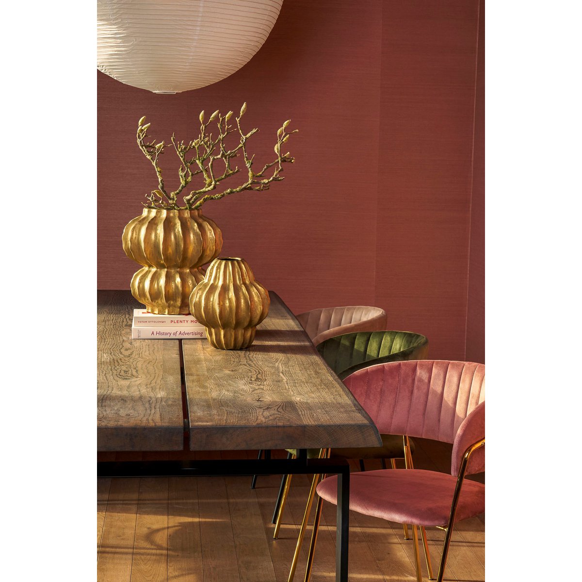 Vase Altea - H28 x Ø25 cm - Céramique - Or