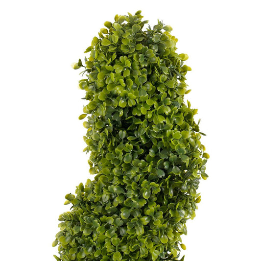 Buxe arbre artificiel en spirale - H120 x Ø25 cm - vert