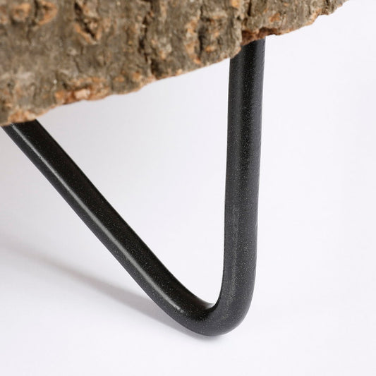 Pia Tree Trunk Side Table / H14 x Ø29 cm - Light Brown