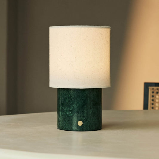 Dou Green / Verde Alpi – Lampe de table en Marbre