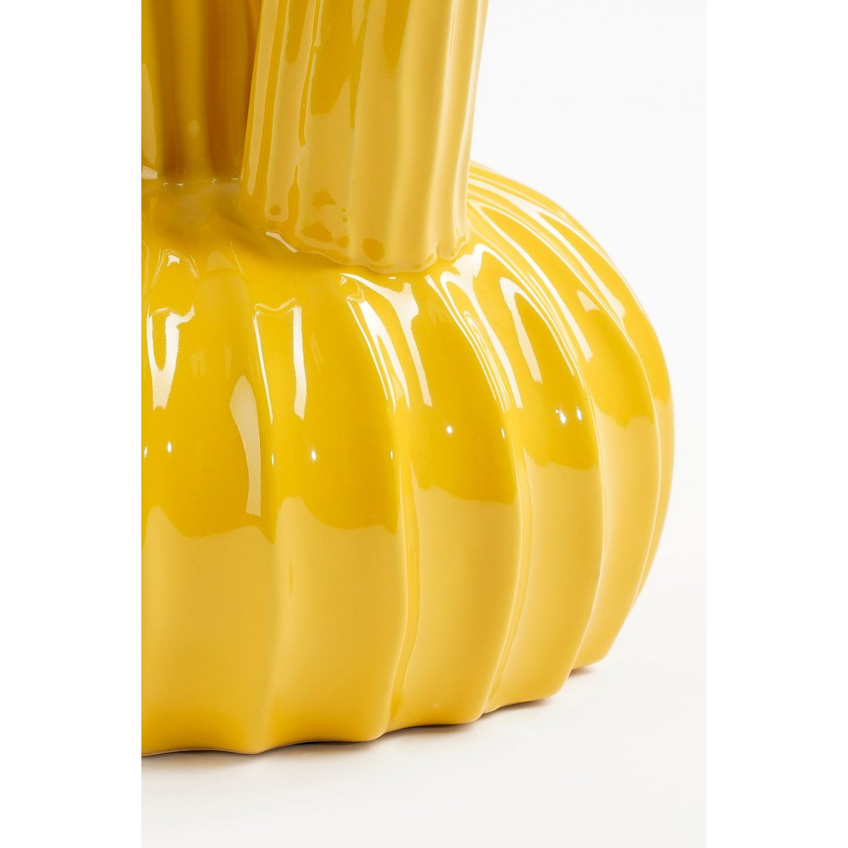 Vase Tulipe Felipe - H27 x Ø20 cm - Céramique - Jaune