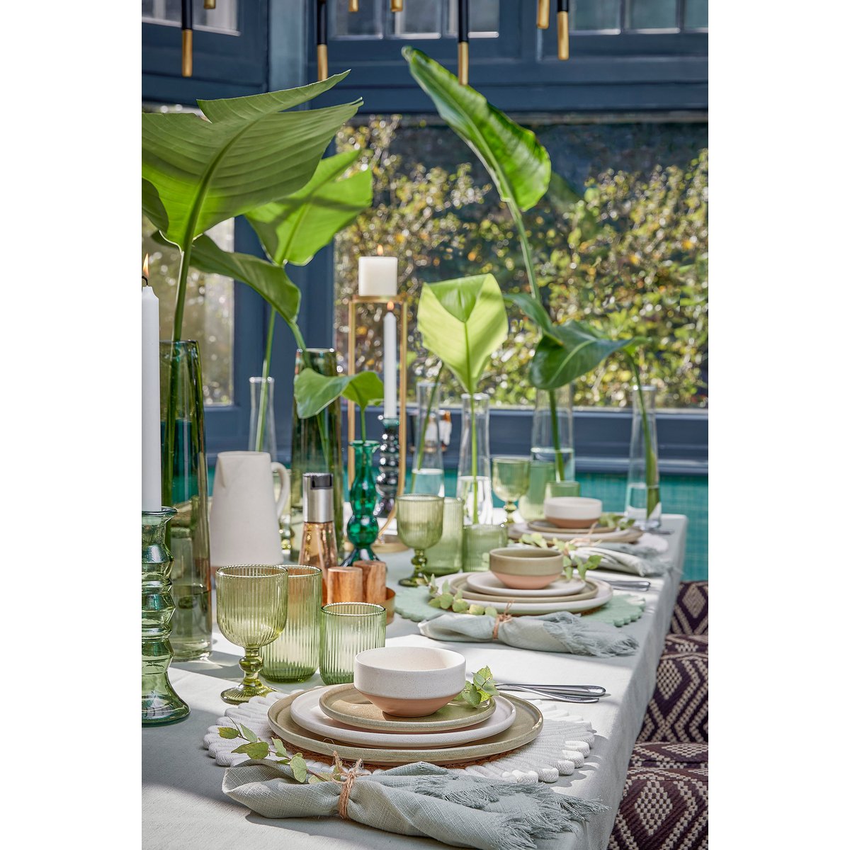 Aletta Kandelaar - L15 x B15 x H48 cm - Métal - or