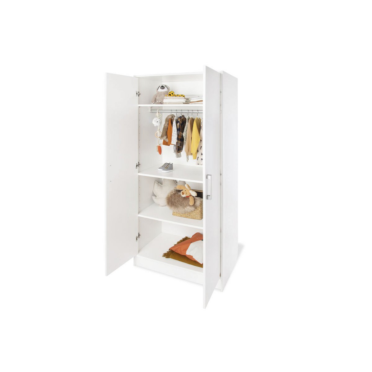 Chambre d'enfant 'Viktoria'3 parties : lit bébé, meuble à langer, armoire 2 portes