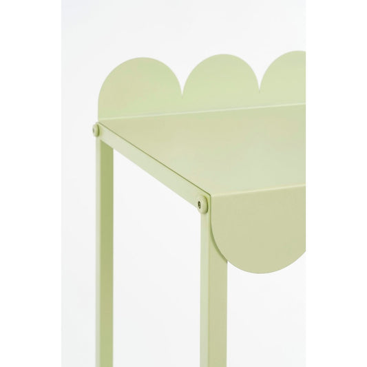 Table de la plante Steffano sur roues - L79 x B28 x H67 cm - Métal - vert clair