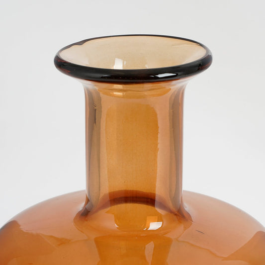 Vase de bouteille Regal - H30 X Ø16 cm - Verre - Brown