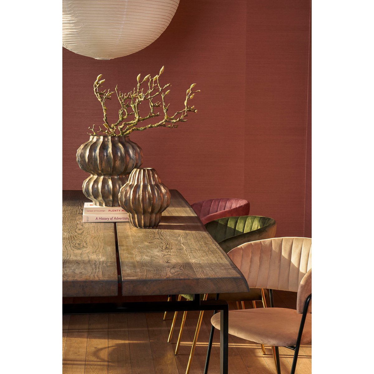 Vase Altea - H35 x Ø33 cm - Céramique - Bronze