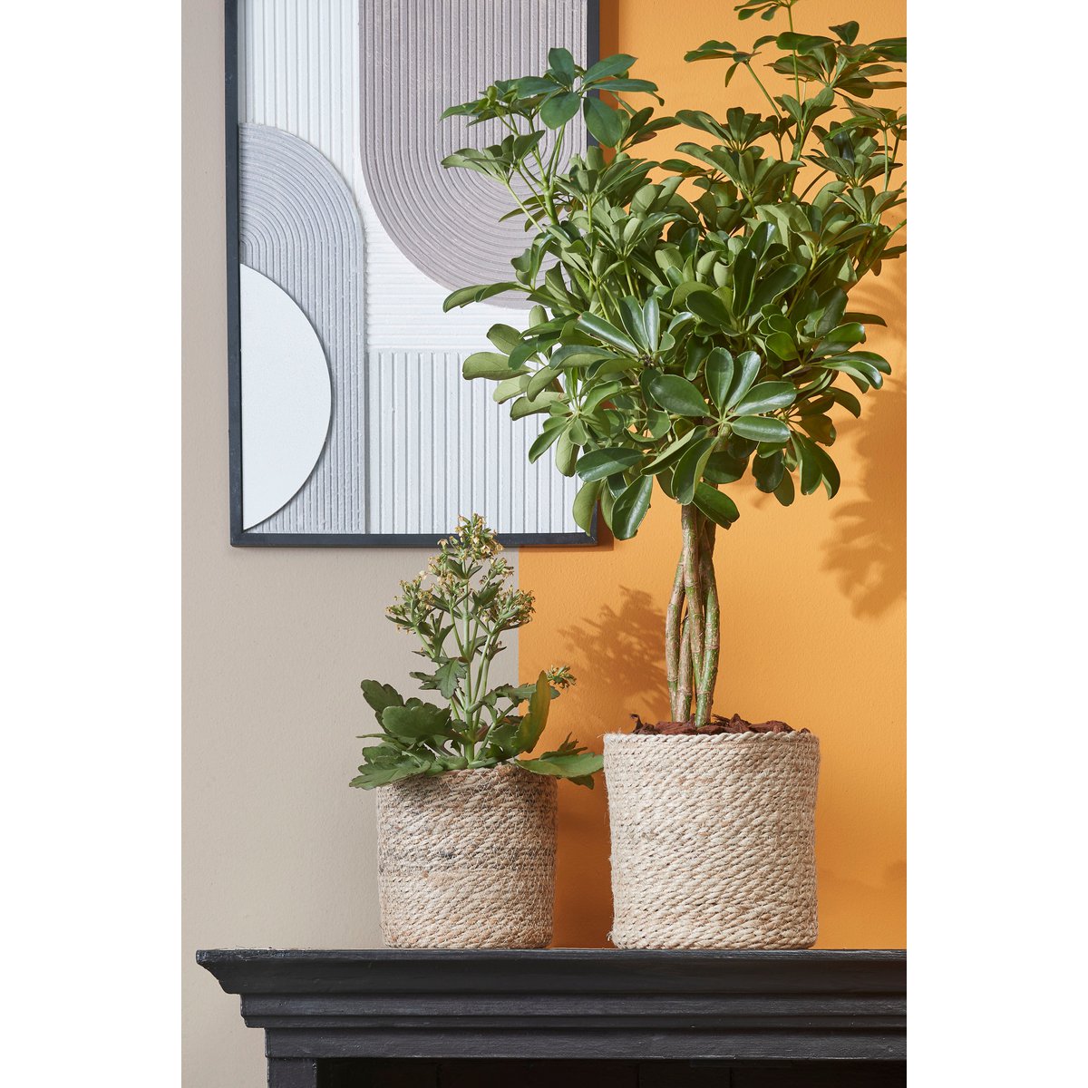 Panier à Plantes Atlantic - H20 x Ø20 cm - Jute - Crème