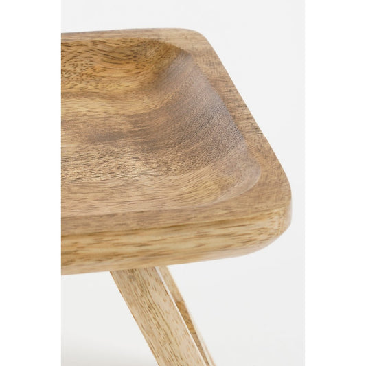 Duko Tray - L40 x B15 x H15 cm - Mangohout - brun foncé