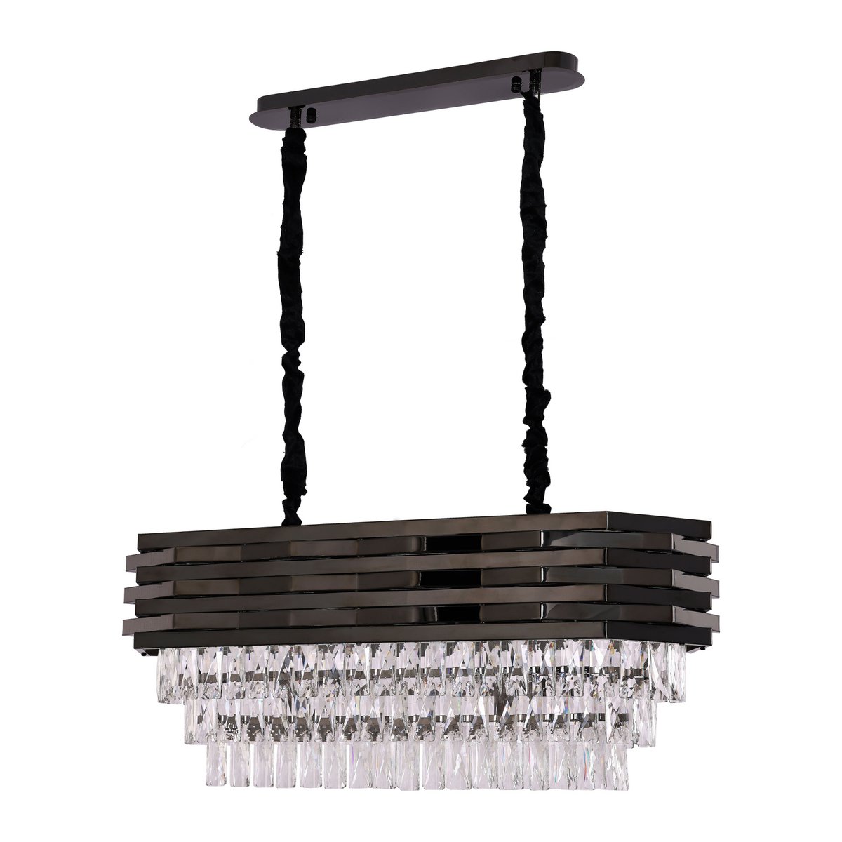 Suspension Crystal Black | 80x30cm