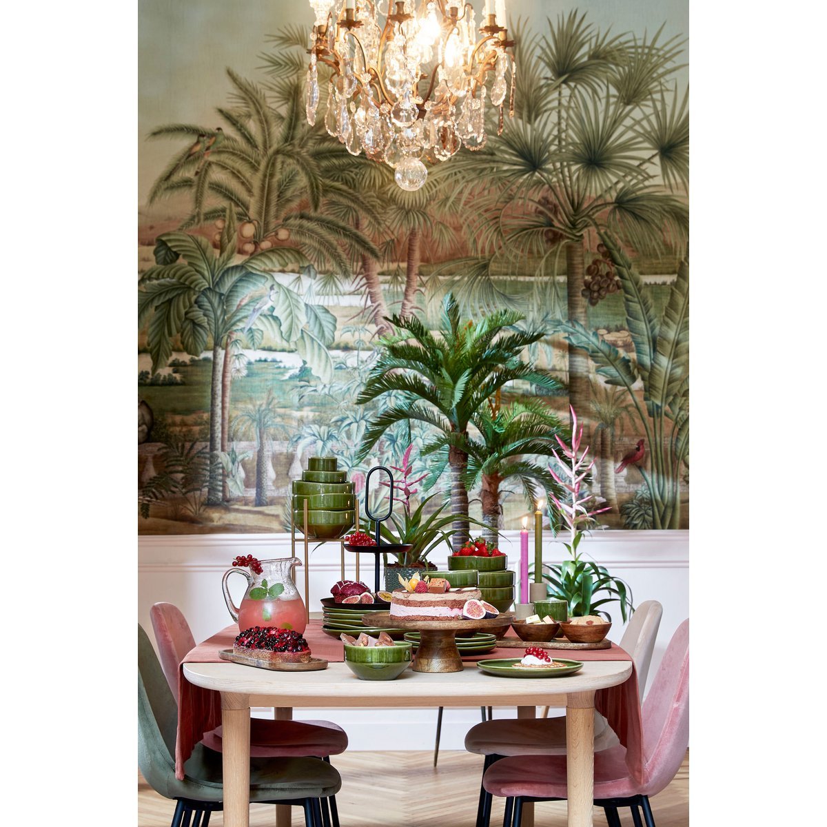 Présentoir à gâteaux Tallo - 100% Bois de manguier FSC - Marron foncé