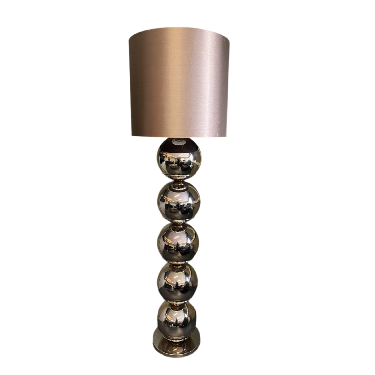 XL Bollen vloerlamp – Sepia