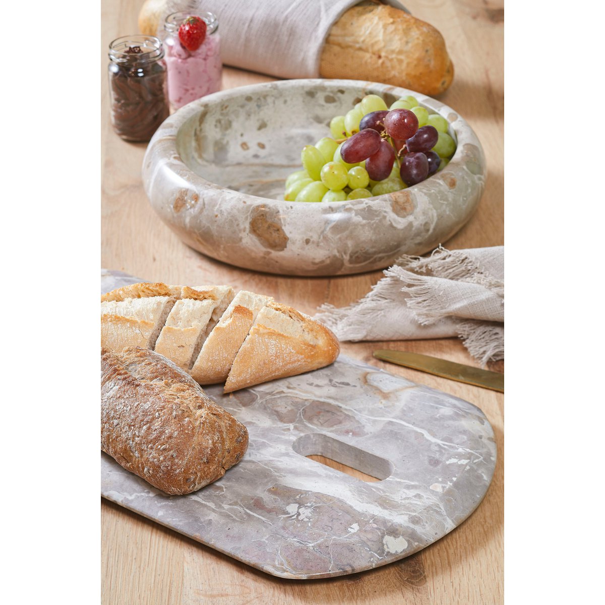 Planche à Découper Finnos - Marbre - Beige