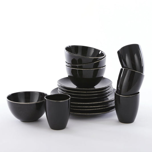Ensemble de service Tabo 4 personnes - Noir