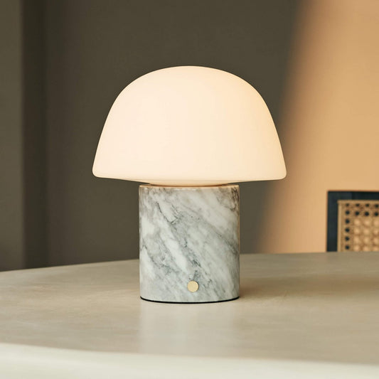 Maes White / Bianco Statuaritto – Lampe de table en Marbre