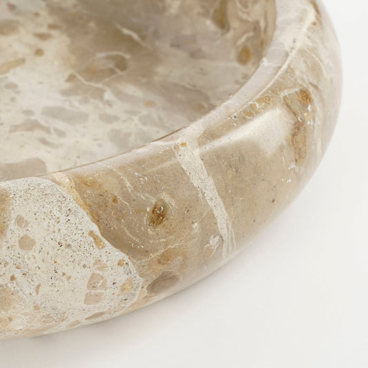 Finnos Bowl / H6 x Ø25 cm - Marble - Beige