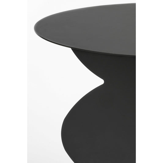 Table d'appoint rafi - H40 x Ø45 cm - Fer - noir