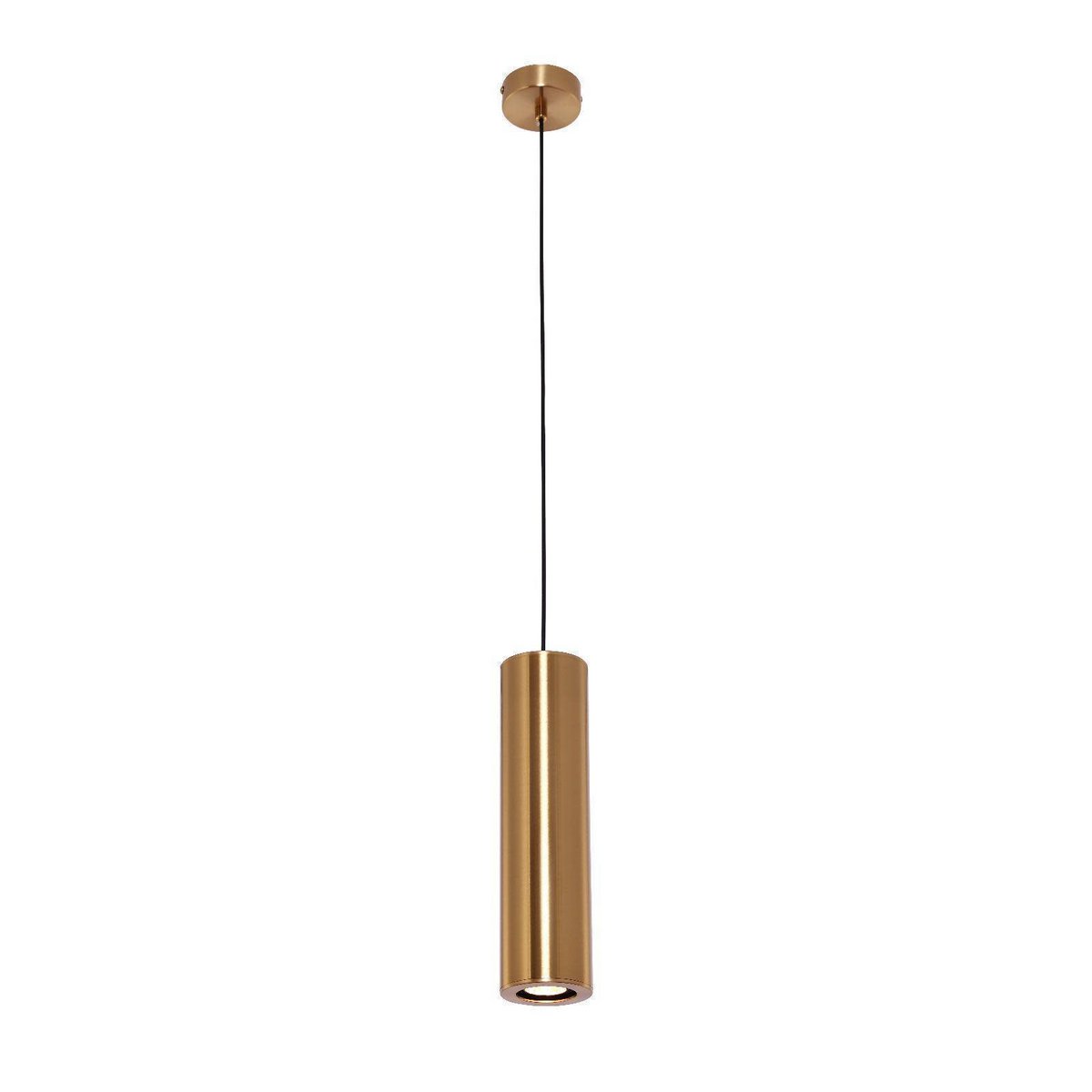 Cylinder pendant light 1 light | Gold