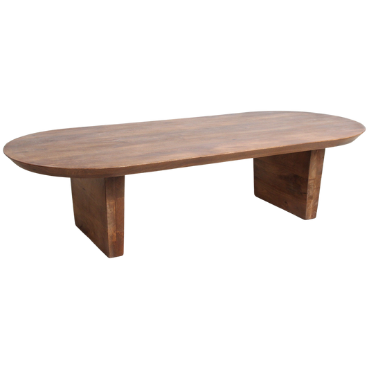 Table basse de bullnose marron