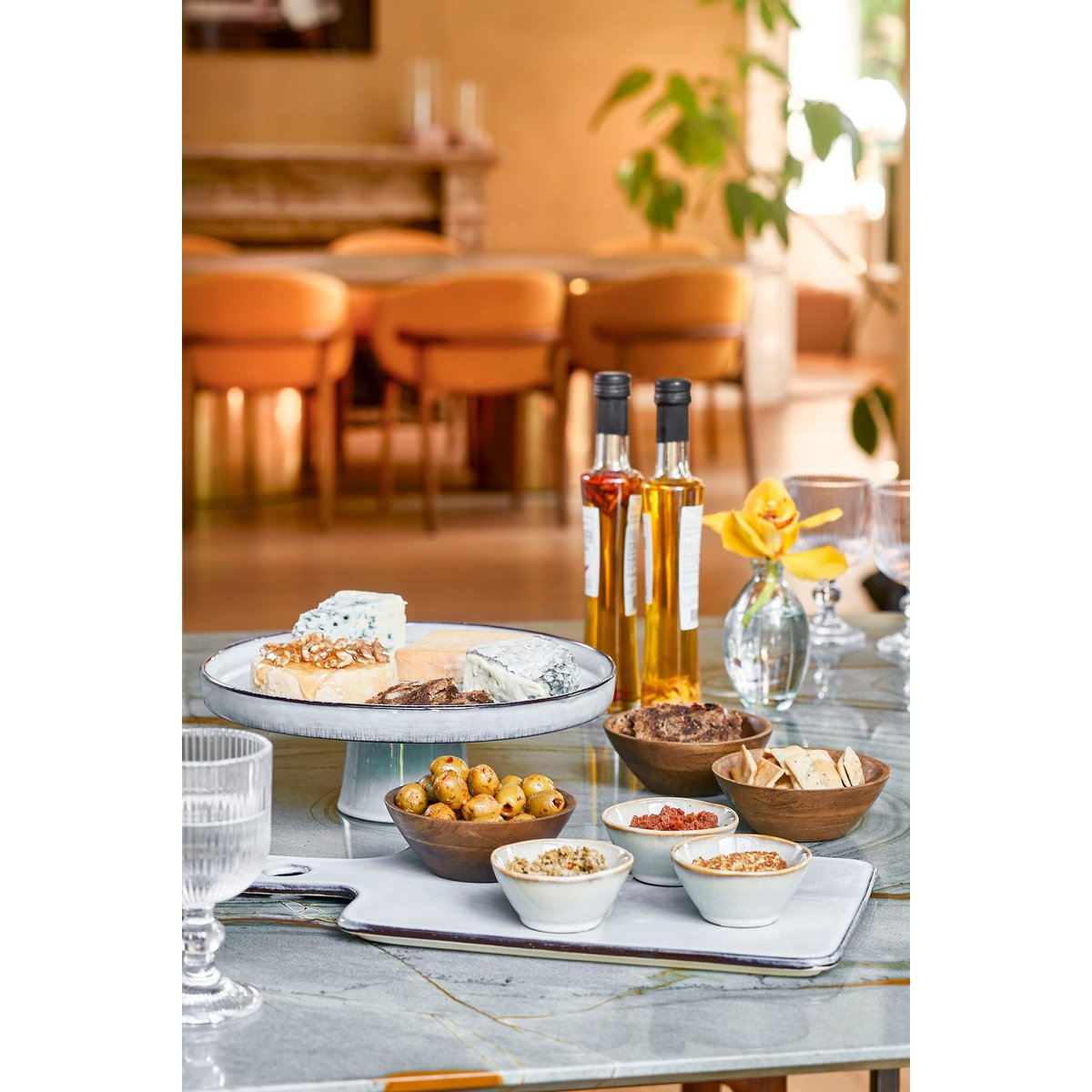 Planche à découper Racco - L40 x L22 x H2 cm - Grès - Gris clair