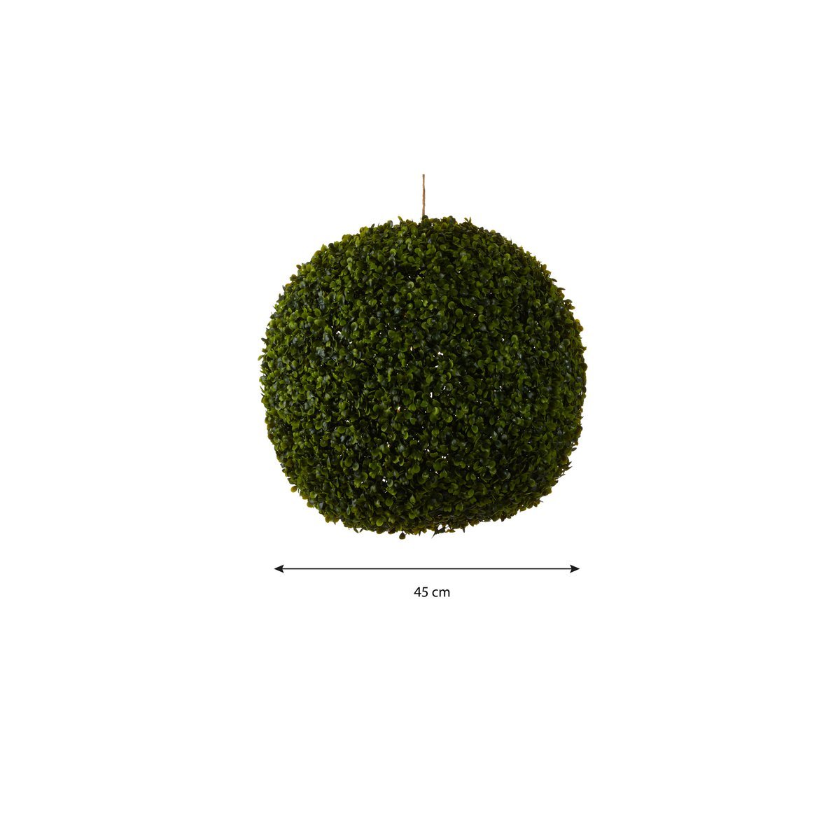 Plante Artificielle Boule de Buis à Suspendre en Extérieur - Ø45 cm - Vert