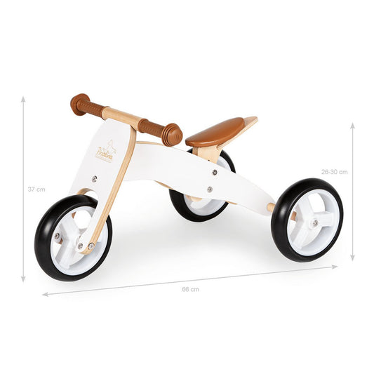 Mini tricycle 'Charlie', blanc/naturel
