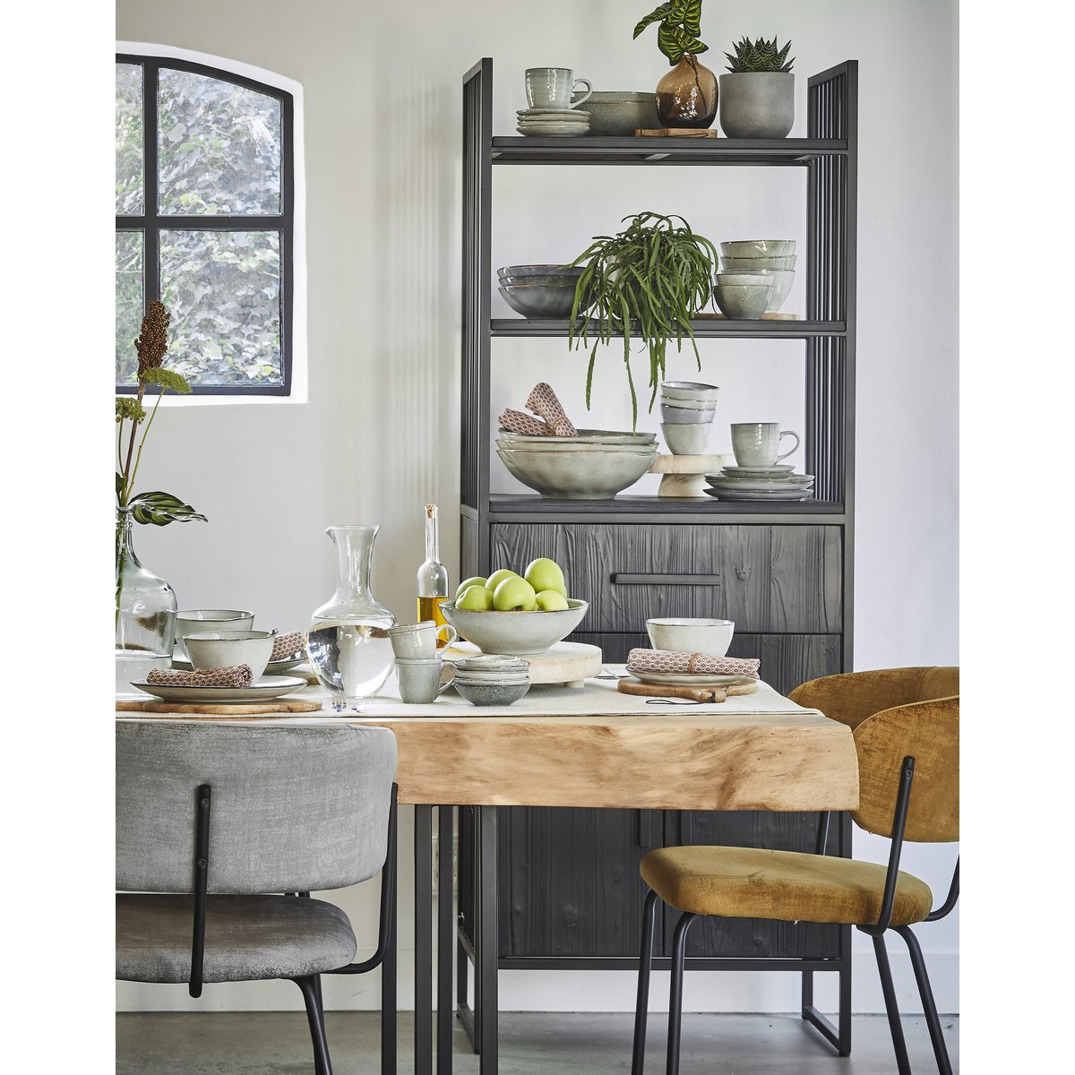 Tabo Service de Vaisselle 4 Personnes - Gris