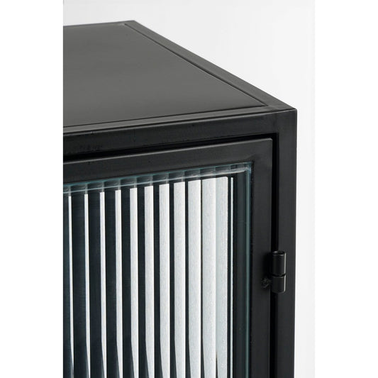 Buffet de rangement Clifton double - Métal - noir